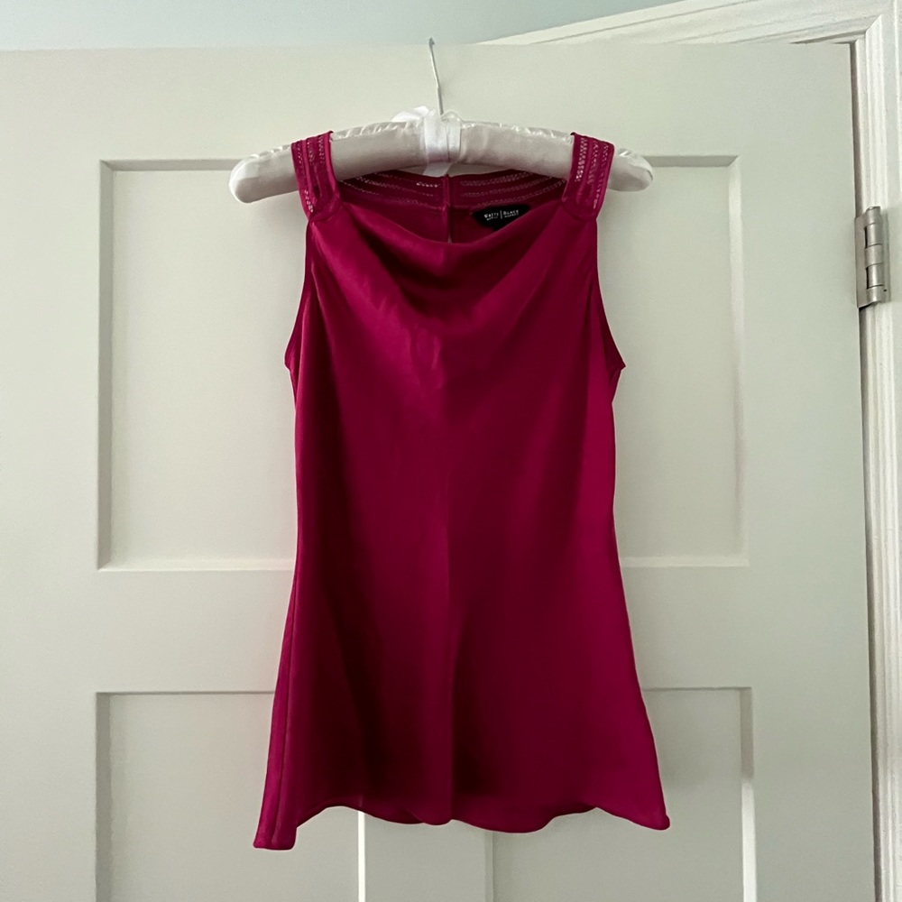 WHBM Silk Sleeveless Top